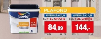 Hubo Levis plafond aanbieding