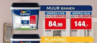 Hubo Levis muur binnen aanbieding