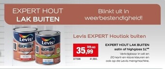 Hubo Levis expert houtlak buiten aanbieding