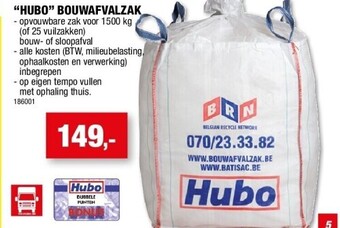 Hubo “hubo” bouwafvalzak aanbieding