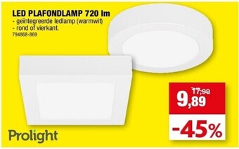 Hubo Led plafondlamp 720 lm aanbieding