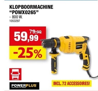 Hubo Klopboormachine “powx0265” aanbieding