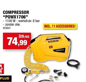 Hubo Compressor “powx1706” aanbieding