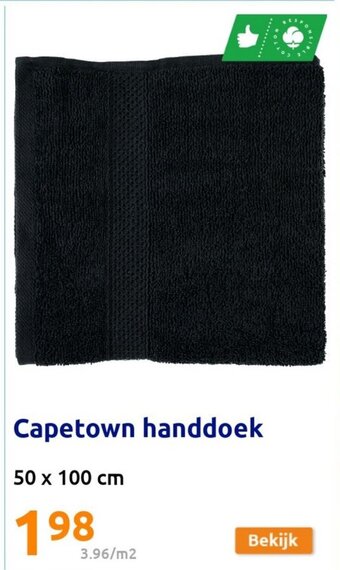 Action Capetown handdoek 50 x 100cm aanbieding