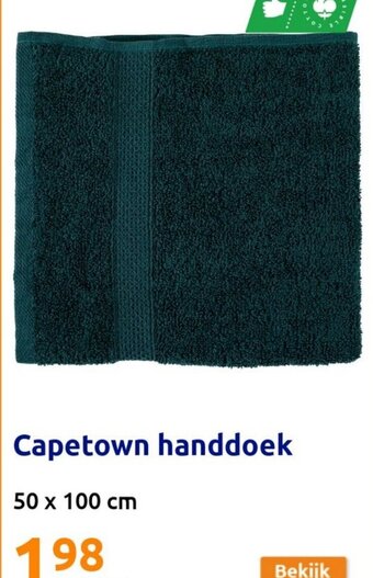 Action Capetown handdoek 50 x 100cm aanbieding