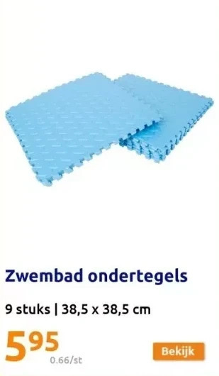 Action Zwembad ondertegels aanbieding