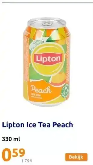 Action Lipton ice tea peach aanbieding