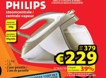Philips stoomcentrale / centrale vapeur