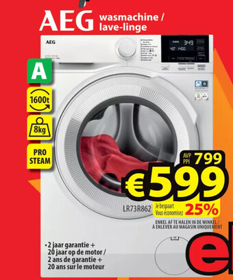 ElectroStock A eg wasmachine/ lave-linge aanbieding