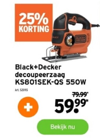 GAMMA Black+decker decoupeerzaag ks801sek-qs 550w aanbieding