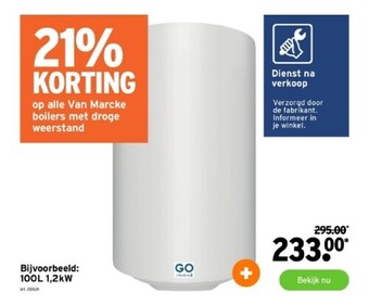 Op alle van marcke boilers met droge weerstand