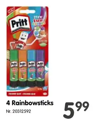 Fun Pritt 4 Rainbowsticks aanbieding