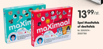 Fun Spel Maaltafels of deeltafels aanbieding
