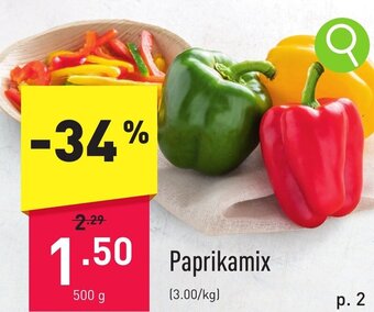 ALDI Paprikamix 500g aanbieding