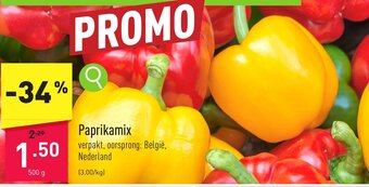 ALDI Paprikamix 500g aanbieding