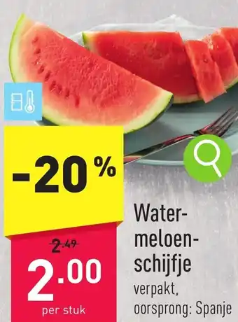 ALDI Water- meloen- schijfje aanbieding