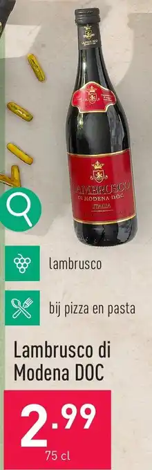 ALDI Lambrusco di Modena DOC 75cl aanbieding