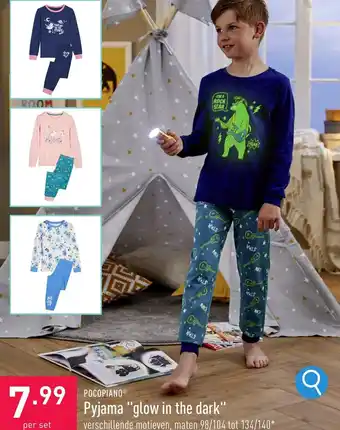 ALDI POCOPIANOⓇ Pyjama "glow in the dark" aanbieding