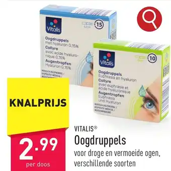 ALDI VITALISⓇ Oogdruppels aanbieding