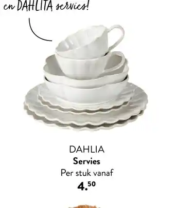 Casa Dahlia servies aanbieding