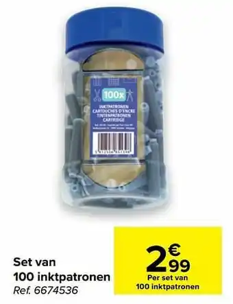 Set van 100 inktpatronen