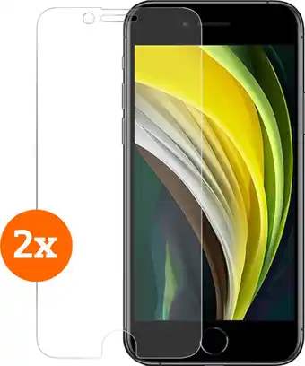 Coolblue Bluebuilt apple iphone se 2022 / se 2020 / 8 / 7 screenprotector glas duo pack aanbieding