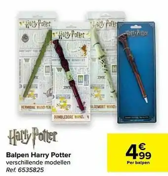 Carrefour Balpen harry potter aanbieding