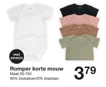Zeeman Romper korte mouw aanbieding
