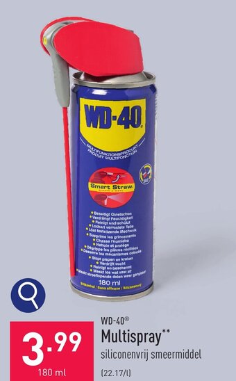ALDI WD-40 Multispray 180ml aanbieding