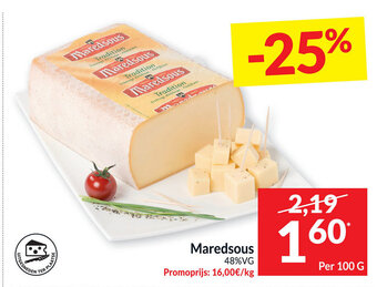 Intermarché Maredsous 100g aanbieding