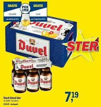 Makro Sterk blond bier aanbieding