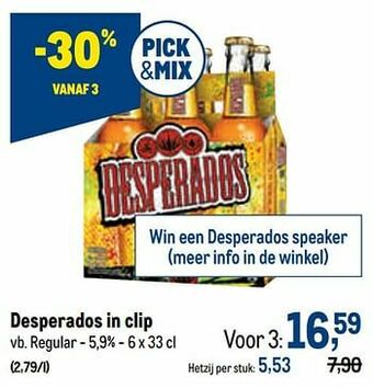 Makro Desperados regular aanbieding