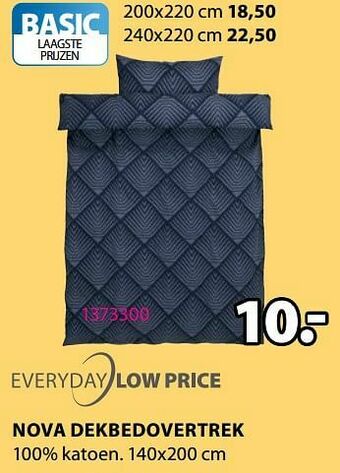 Jysk Nova dekbedovertrek aanbieding