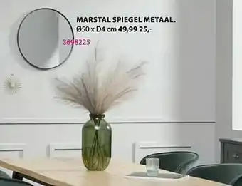 Jysk Marstal spiegel metaal aanbieding