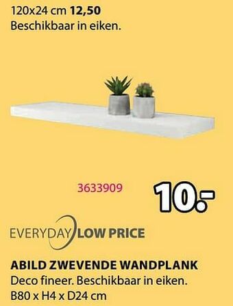 Jysk Abild zwevende wandplank aanbieding