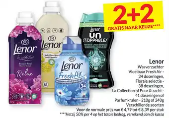 Lenor Wasverzachter Vloeibaar Fresh Air - Florale Selectie - La Collection of Puur & zacht - Parfumkralen