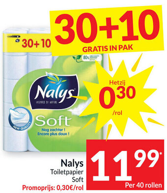 Intermarché Nalys Toiletpapier Soft aanbieding