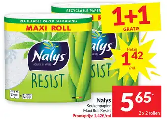 Intermarché Nalys Keukenpapier Maxi Roll Resist 2 x 2 Rollen aanbieding