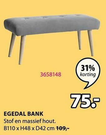 Jysk Egedal bank aanbieding
