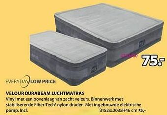 Jysk Velour durabeam luchtmatras aanbieding
