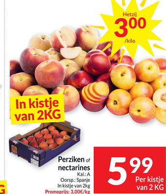 Intermarché Perziken of nectarines aanbieding