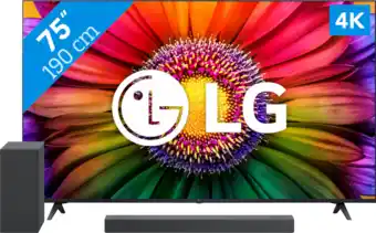 Coolblue Lg 75ur80006lj (2023) + soundbar aanbieding