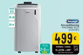 Cora DeLonghi Airconditioning PACEM82 ECO aanbieding