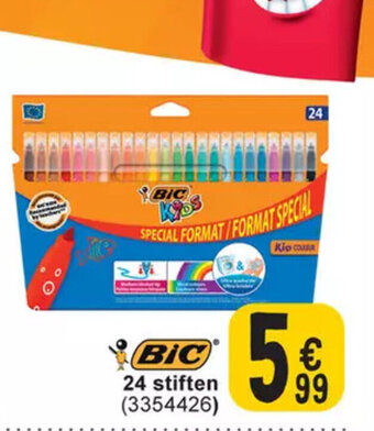 Cora BIC 24 stiften aanbieding