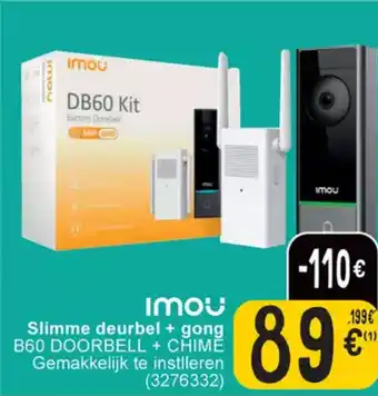 imou Slimme deurbel + gong B60 DOORBELL + CHIME