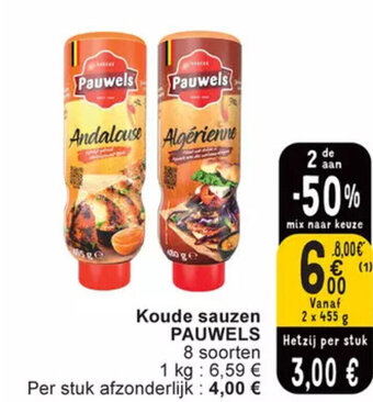 Cora PAUWELS Koude sauzen 2 x 455g aanbieding