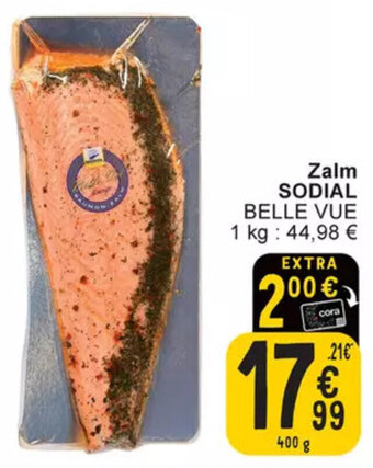 Cora Zalm SODIAL BELLE VUE 400g aanbieding