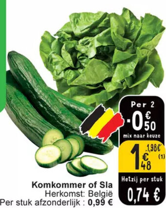 Komkommer of Sla
