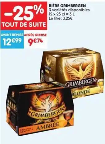 GRIMBERGEN BIER 12 X 25CL