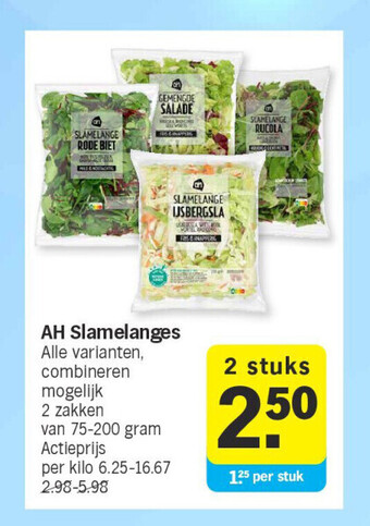 Albert Heijn Ah slamelanges aanbieding